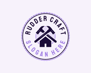 Hammer Builder Construction logo design