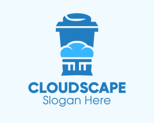 Blue Cloud Drinking Cup logo