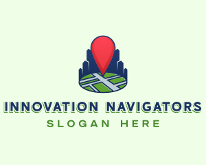 Location Pin Map logo design