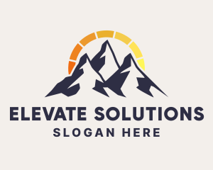 Natural Energy Mountain logo design