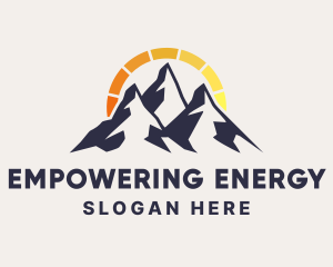 Natural Energy Mountain logo design