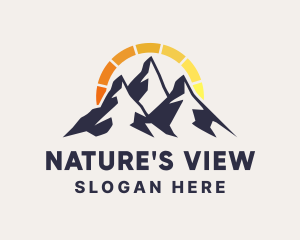 Natural Energy Mountain logo design