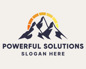 Natural Energy Mountain logo design