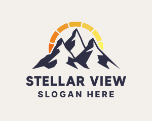 Natural Energy Mountain logo design