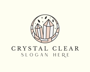 High End Crystals Jewel logo design