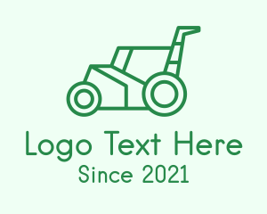 Green Lawn Mower  logo