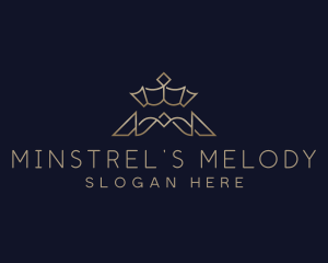 Royalty Crown Letter M logo design