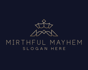 Royalty Crown Letter M logo design