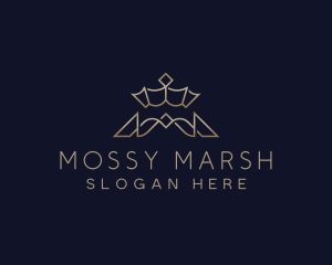 Royalty Crown Letter M logo design