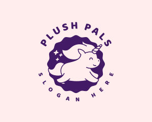 Cute Unicorn Toy logo design