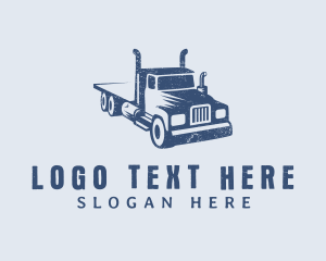Flatbed Truck Logistics logo