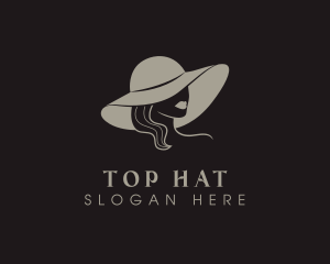 Feminine Fashion Hat logo design