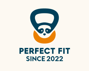 Panda Fitness Kettlebell  logo design