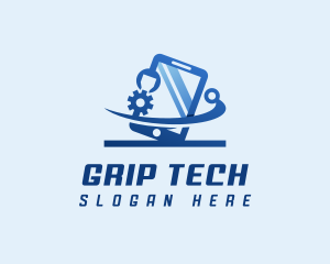 Smartphone Tech Developer logo design