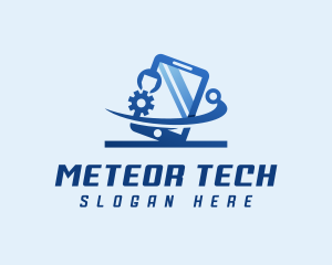 Smartphone Tech Developer logo design