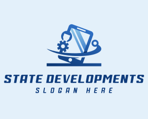 Smartphone Tech Developer logo design