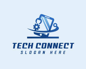 Smartphone Tech Developer logo design