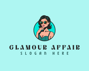 Glamorous Sunglasses Lady logo