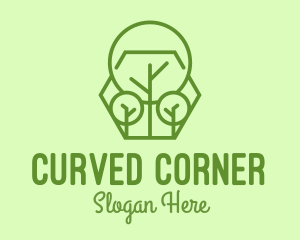 Geometric Plant Linear logo