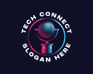 Audio Microphone Podcast Logo