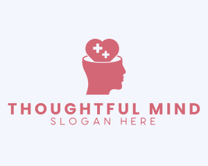 Medical Heart Mental Health  logo design