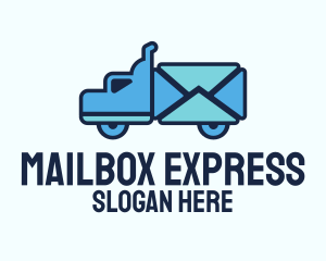 Blue Mail Truck logo