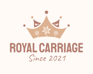 Royal Flower Crown  logo design