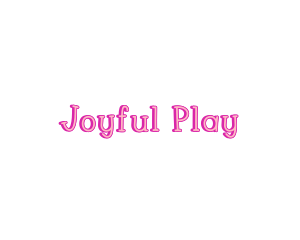 Pink Joyful Wordmark logo design