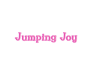 Pink Joyful Wordmark logo design