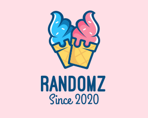 Pink Blue Ice Cream logo