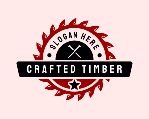 Sawmill Joinery Logging logo design