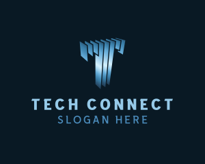 Tech Panels Letter T logo