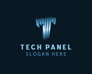 Tech Panels Letter T logo