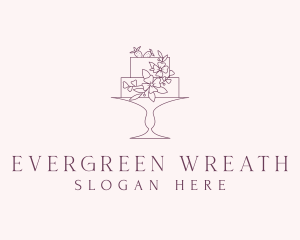 Floral Dessert Cake logo design