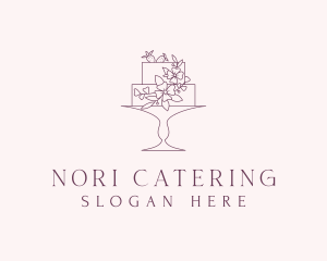 Floral Dessert Cake logo design