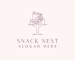 Floral Dessert Cake logo design