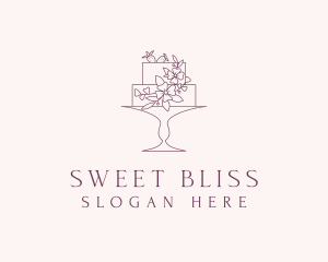 Floral Dessert Cake logo design