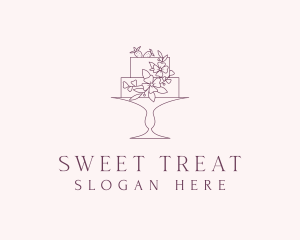 Floral Dessert Cake logo design