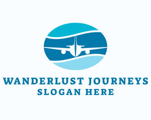 Travel Airplane Aviation Logo