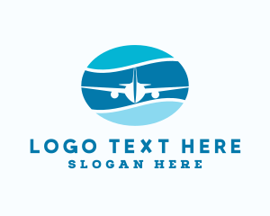 Travel Airplane Aviation logo