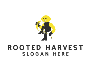 Lemon Banana Rockstar  logo design