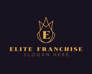 Golden Crown Letter logo design