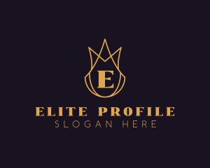 Golden Crown Letter logo design