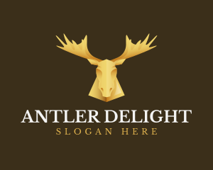 Golden Moose Antler logo