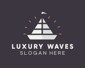 Sailing Sailboat Ship  logo design