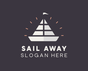 Sailing Sailboat Ship  logo design