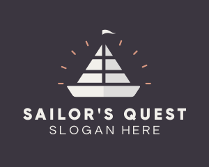 Sailing Sailboat Ship  logo design