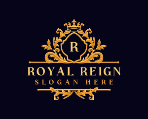 Royal Floral Crown logo design