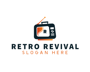 Retro Television Channel Show logo design