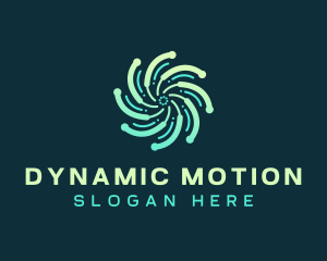 Abstract Motion Tech logo design